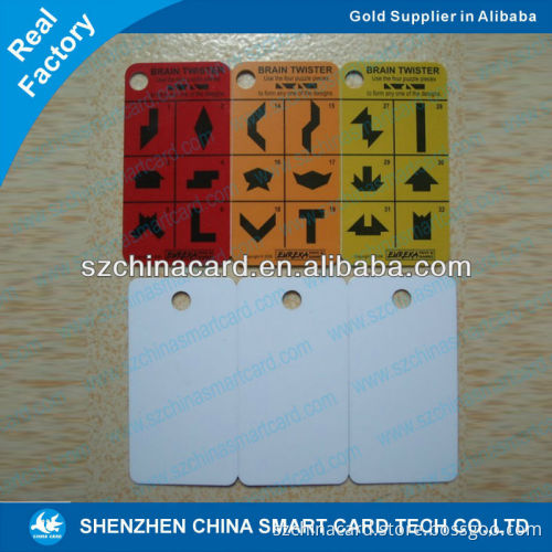 54*86mm Whole Size Plastic PVC 3 up 1 key tags